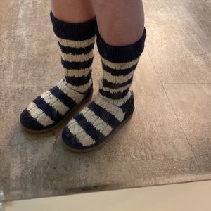 Ugg striped knit sweater boot